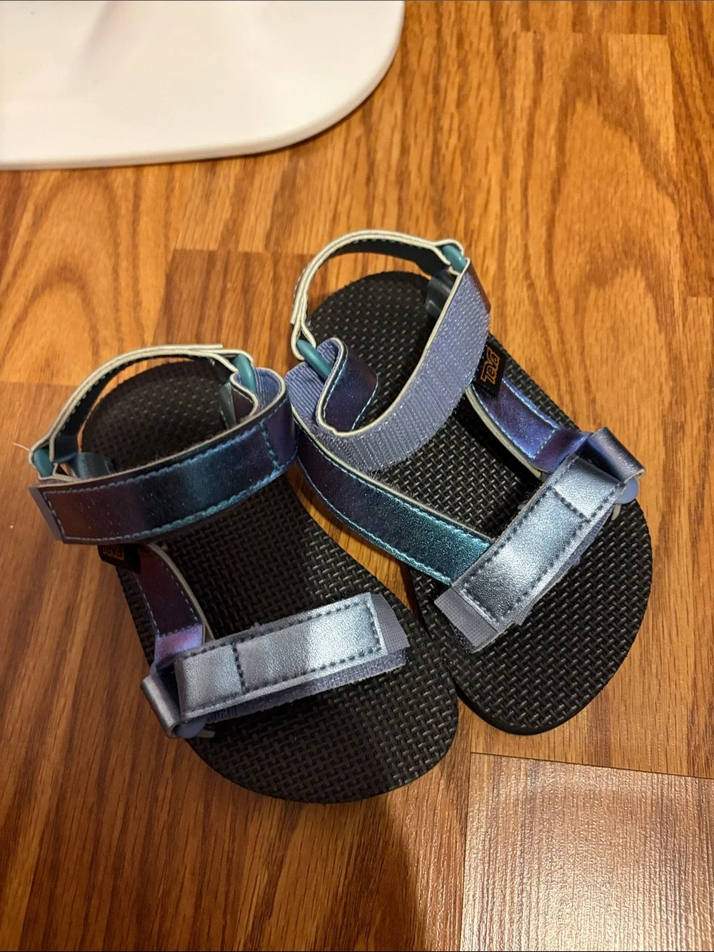 Teva Kids Iridescent Blue-Purple Strap Sandals